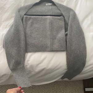 Zara bolero and tube top sweater set